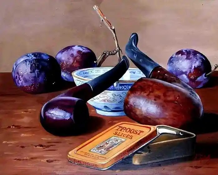 匈牙利画家Ferenc Tulok静物画作品