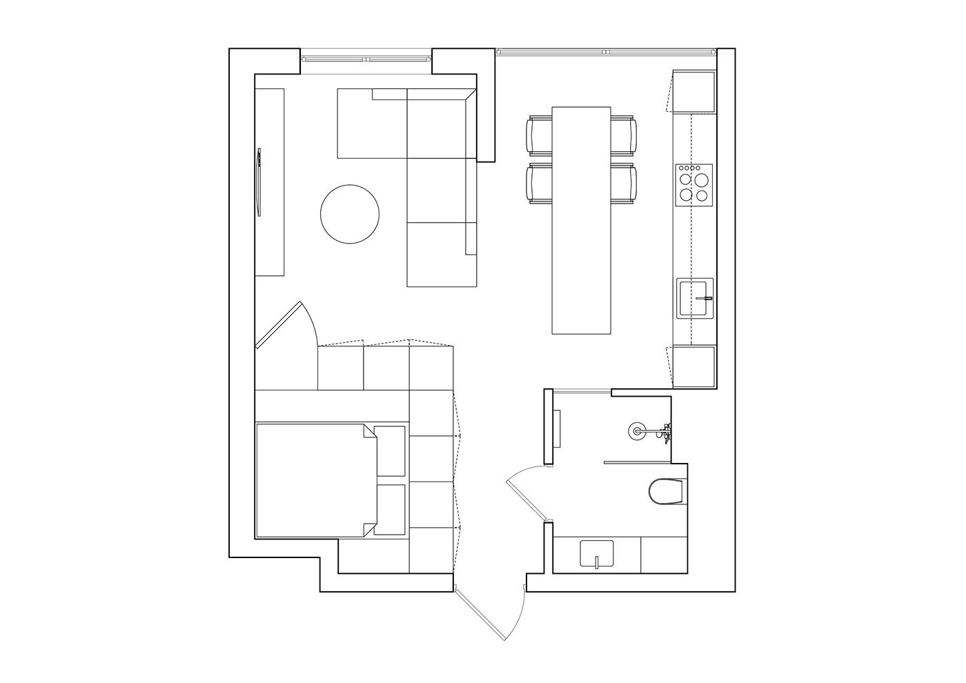 40平米精致小公寓设计