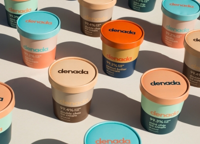 Denada無糖冰淇淋包裝設計