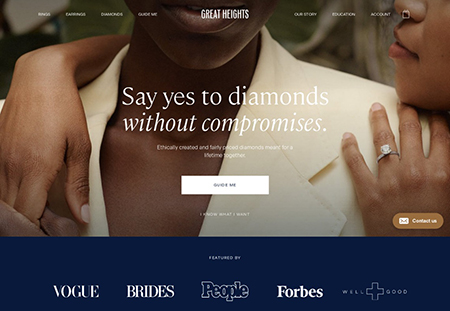 Great Heights钻石品牌网站设计