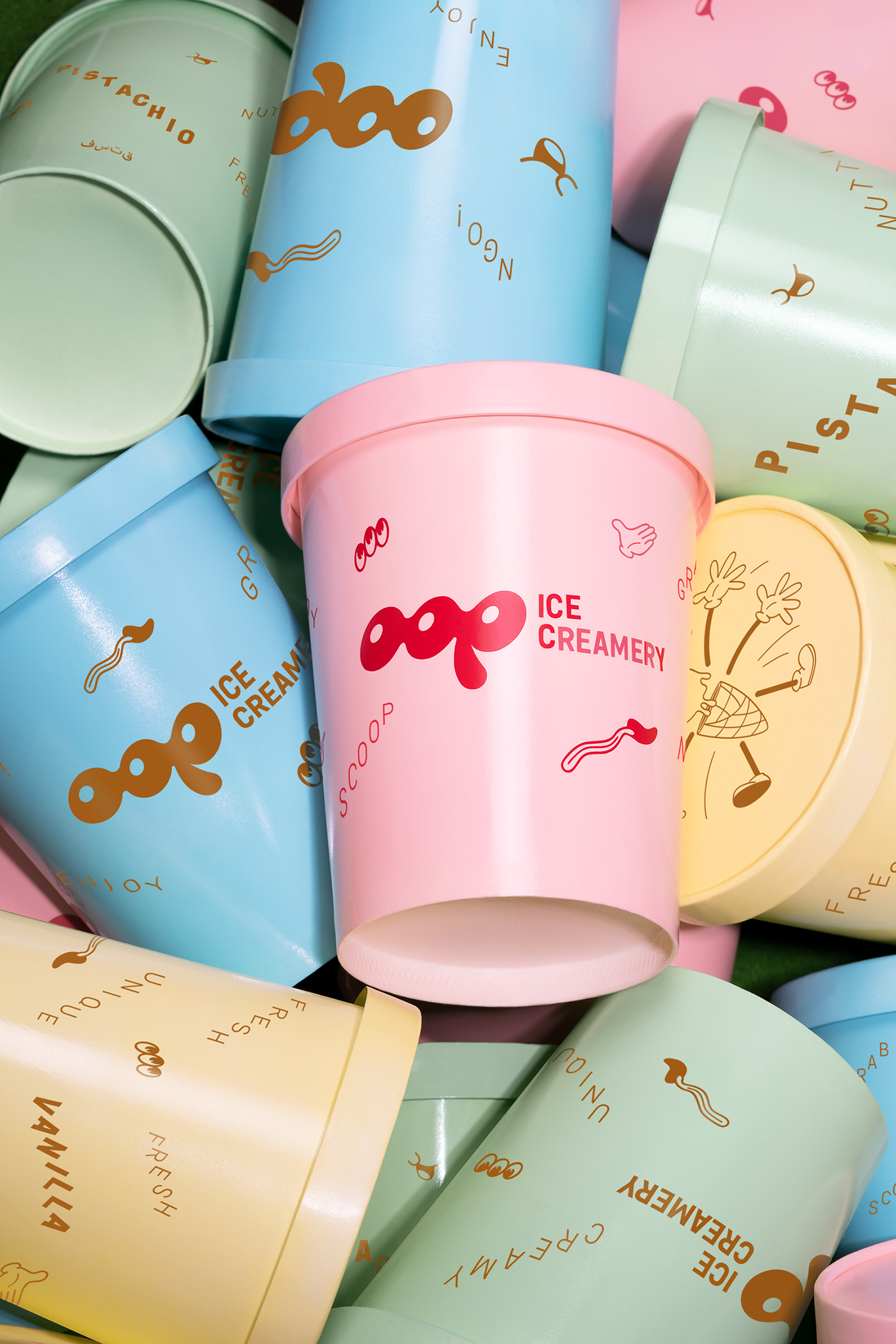 OOP冰淇淋店品牌形象设计