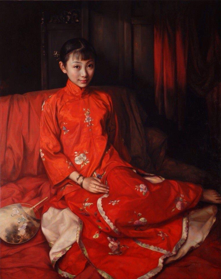 旅美画家赵开霖：优雅的女性人物油画