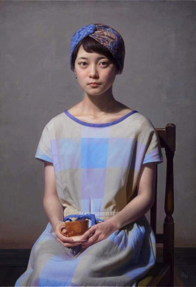 细腻，唯美，逼真！日本画家生岛浩写实女性人物油画