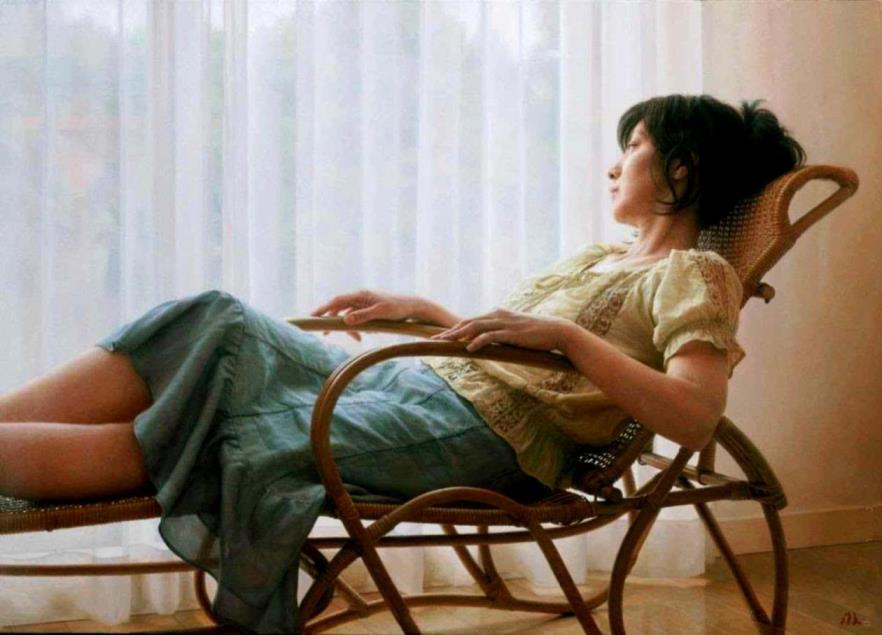 细腻，唯美，逼真！日本画家生岛浩写实女性人物油画
