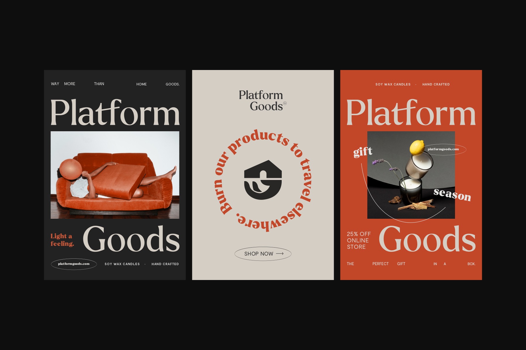 Platform Goods蜡烛品牌包装设计