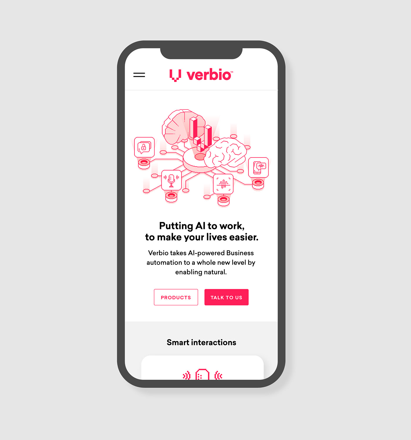 语音AI科技公司Verbio视觉形象和网页设计
