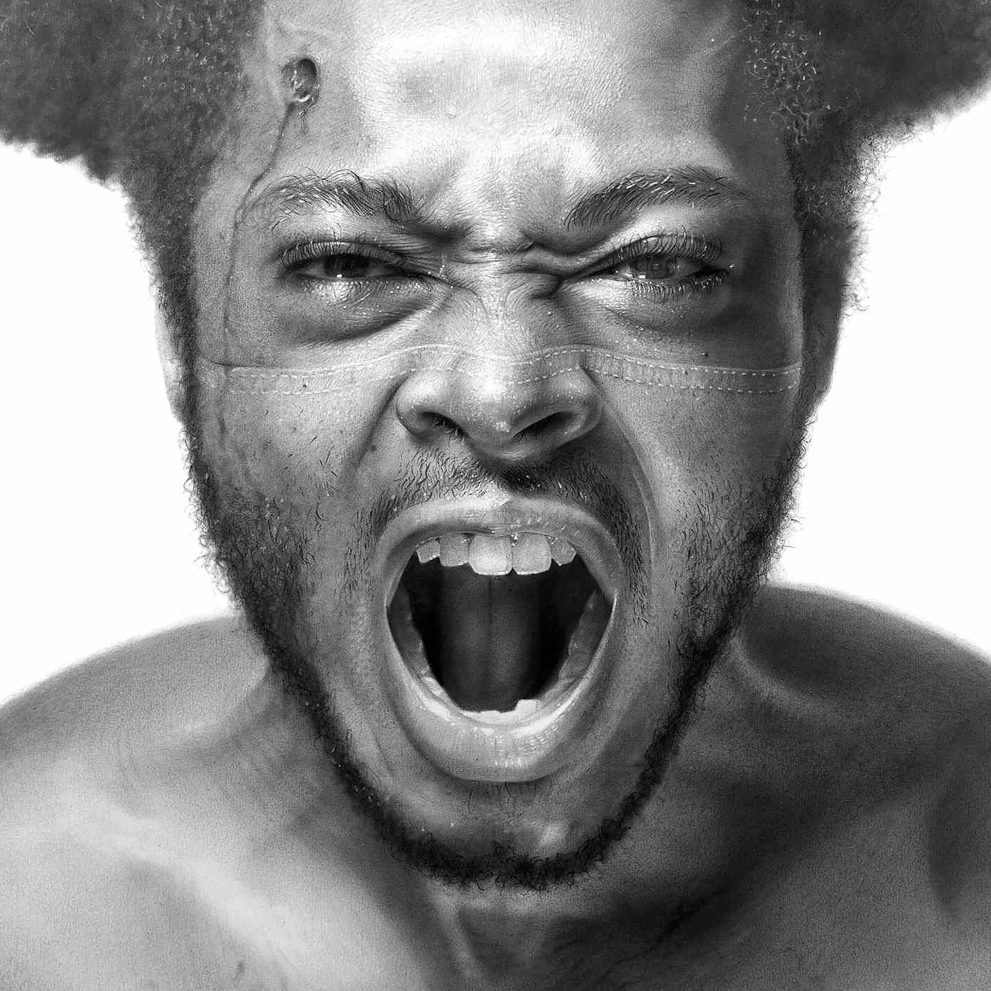 尼日利亚艺术家Arinze Stanley超写实铅笔肖像