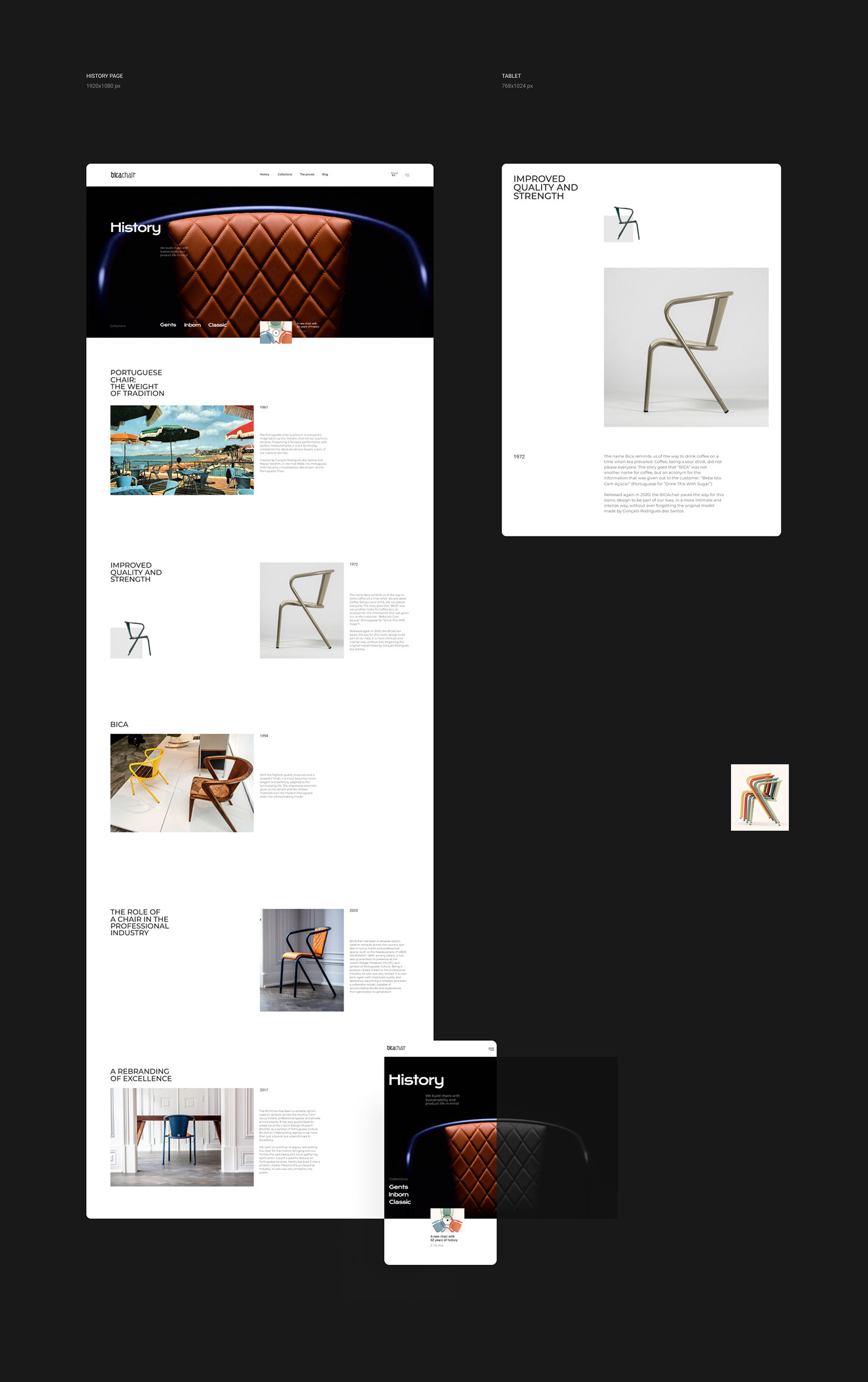 BicaChair椅子网页设计