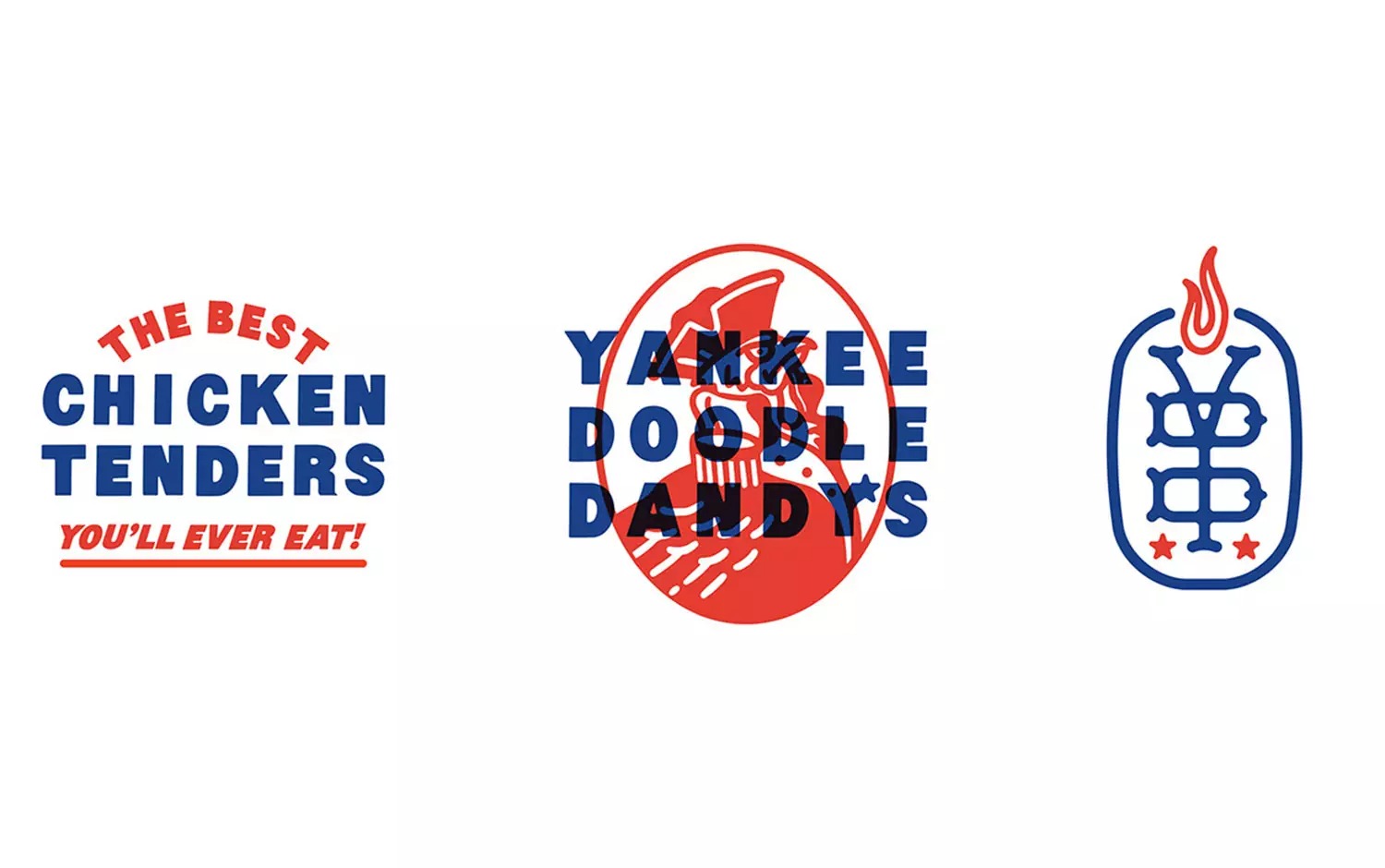 Yankee Doodle Dandy's快餐厅品牌视觉设计