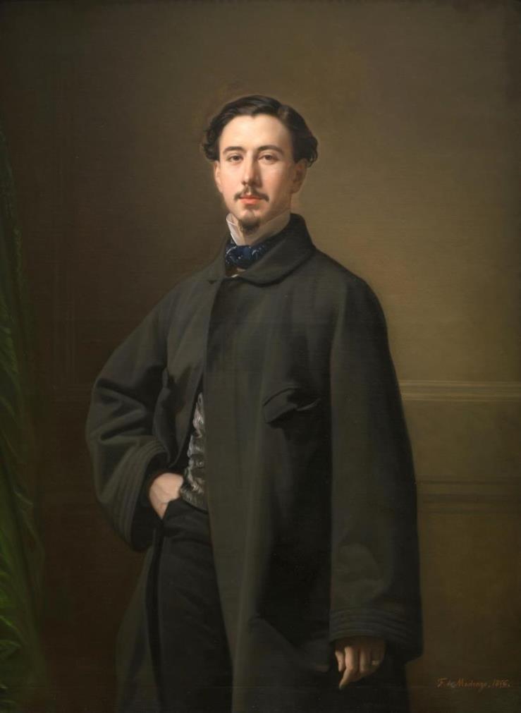 西班牙画家Federico de Madrazo Y Kunz(1815-1894)人物油画作品