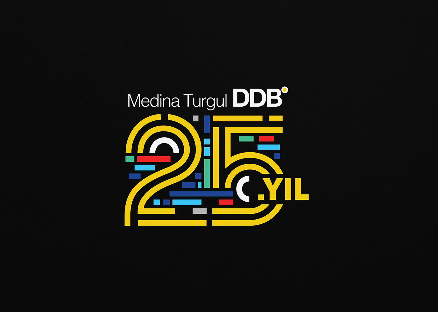 Medina Turgul DDB 25周年纪念logo和品牌识别设计