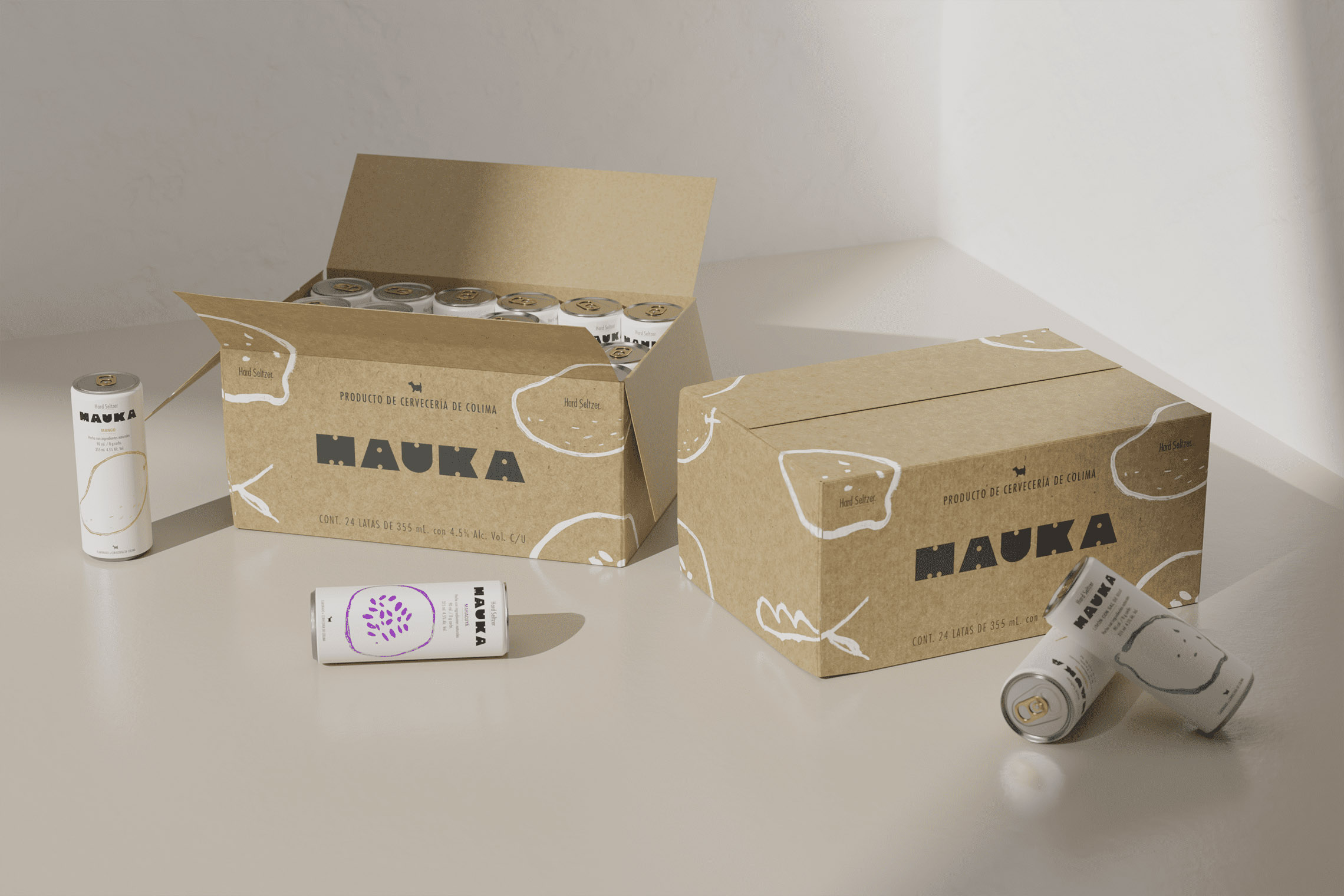 Mauka苏打饮料包装设计