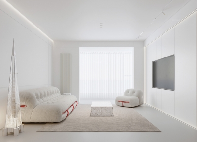獨特的家具設計! 極簡主義的純白家居裝修
