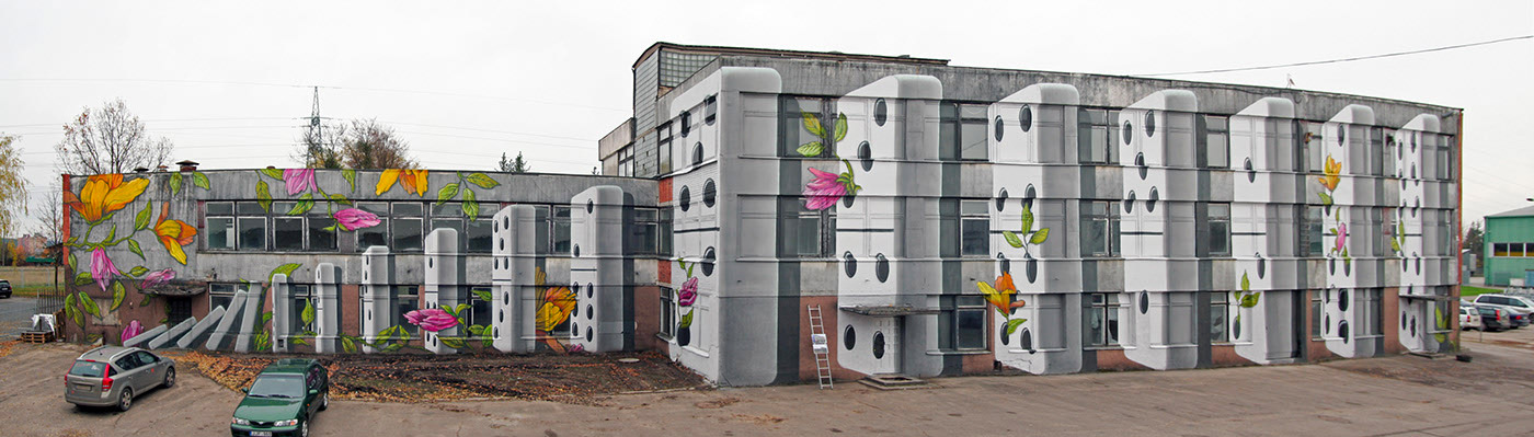 Gyva Grafika精美的大型街头艺术作品