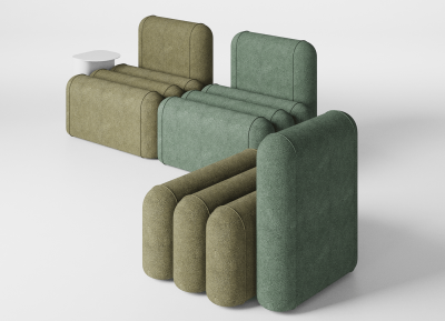 Puffa 胶囊状模块化沙发设计