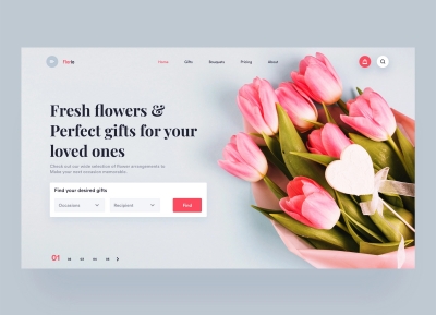 30款花店WEB網頁設計靈感
