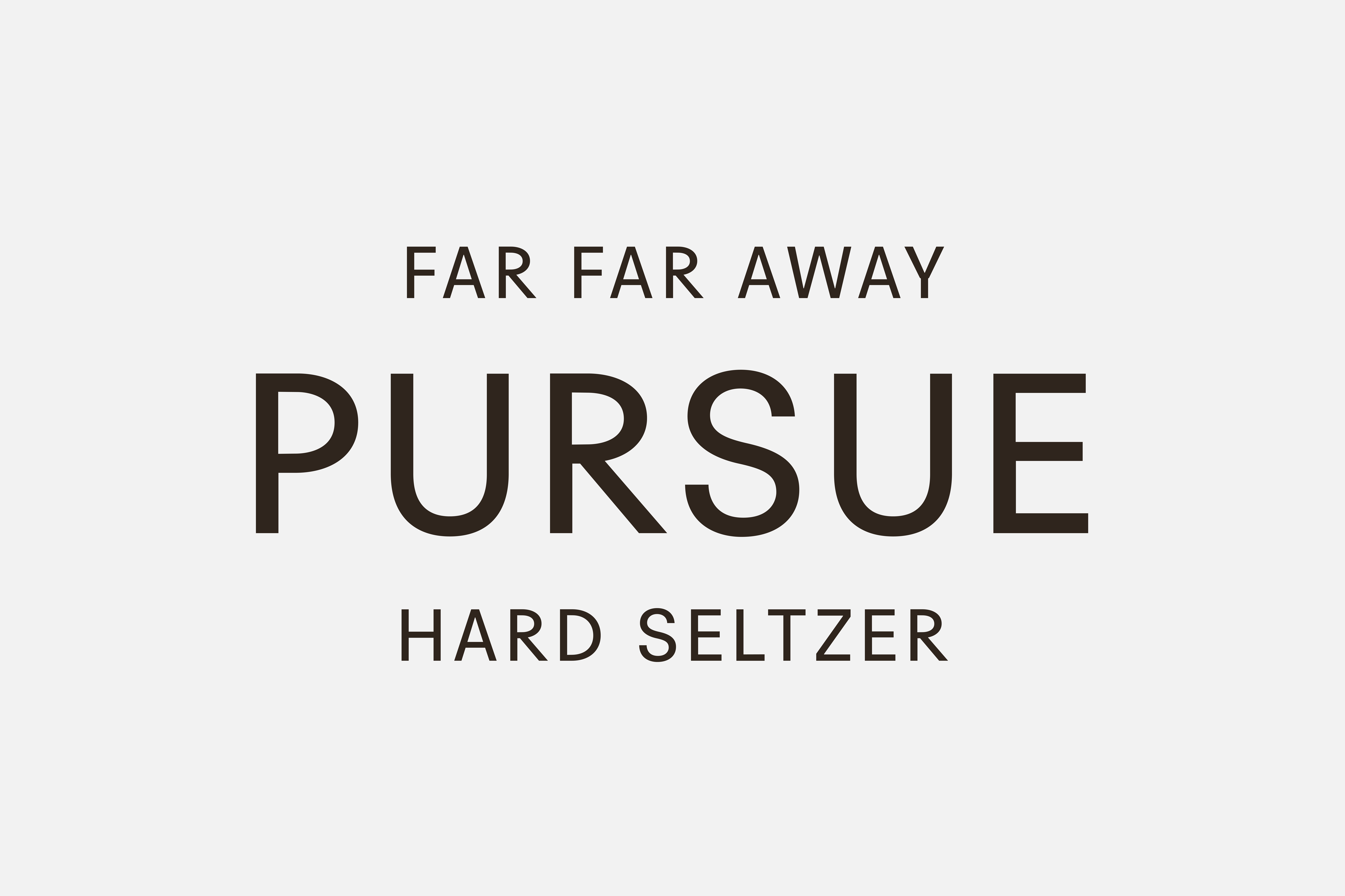 Pursue Hard Seltzer硬苏打饮料包装