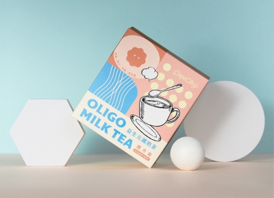 益生元纖奶茶包裝設計