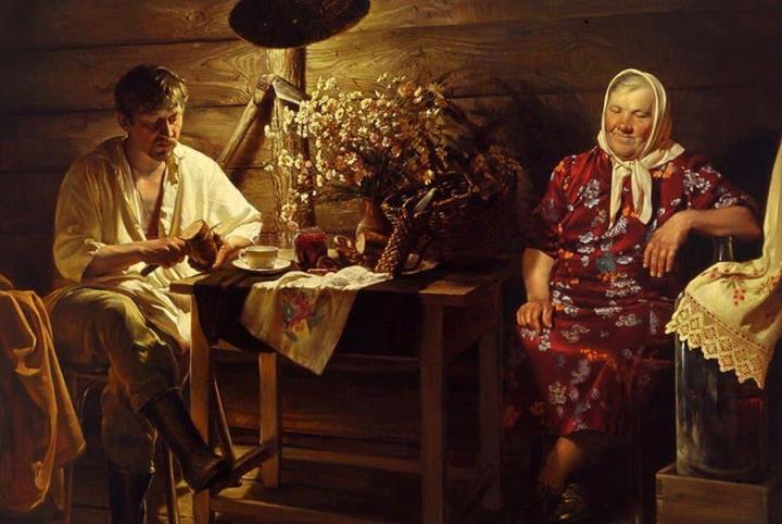 俄罗斯Nikolai Shurygin人物和花卉静物绘画作品