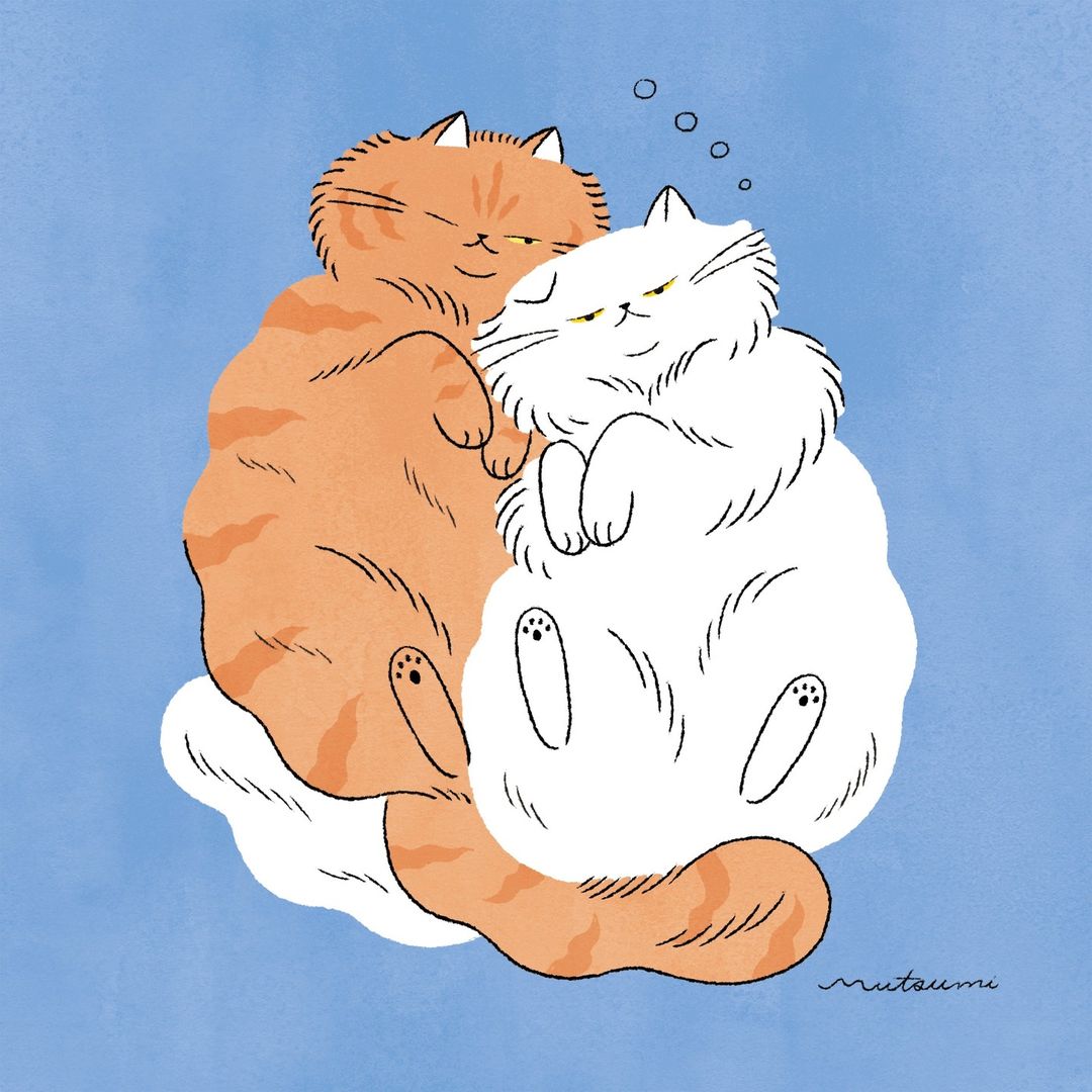 细腻线条！Kawamu画笔下的可爱猫咪生活