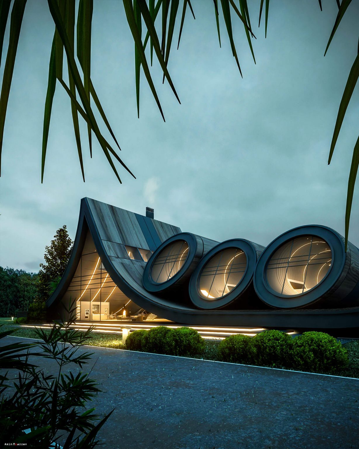 光之屋：Amin Moazzen未来主义概念建筑设计