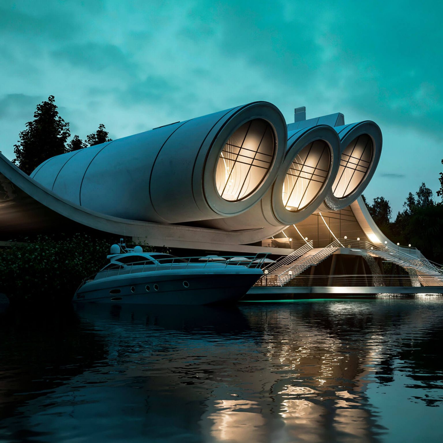 光之屋：Amin Moazzen未来主义概念建筑设计