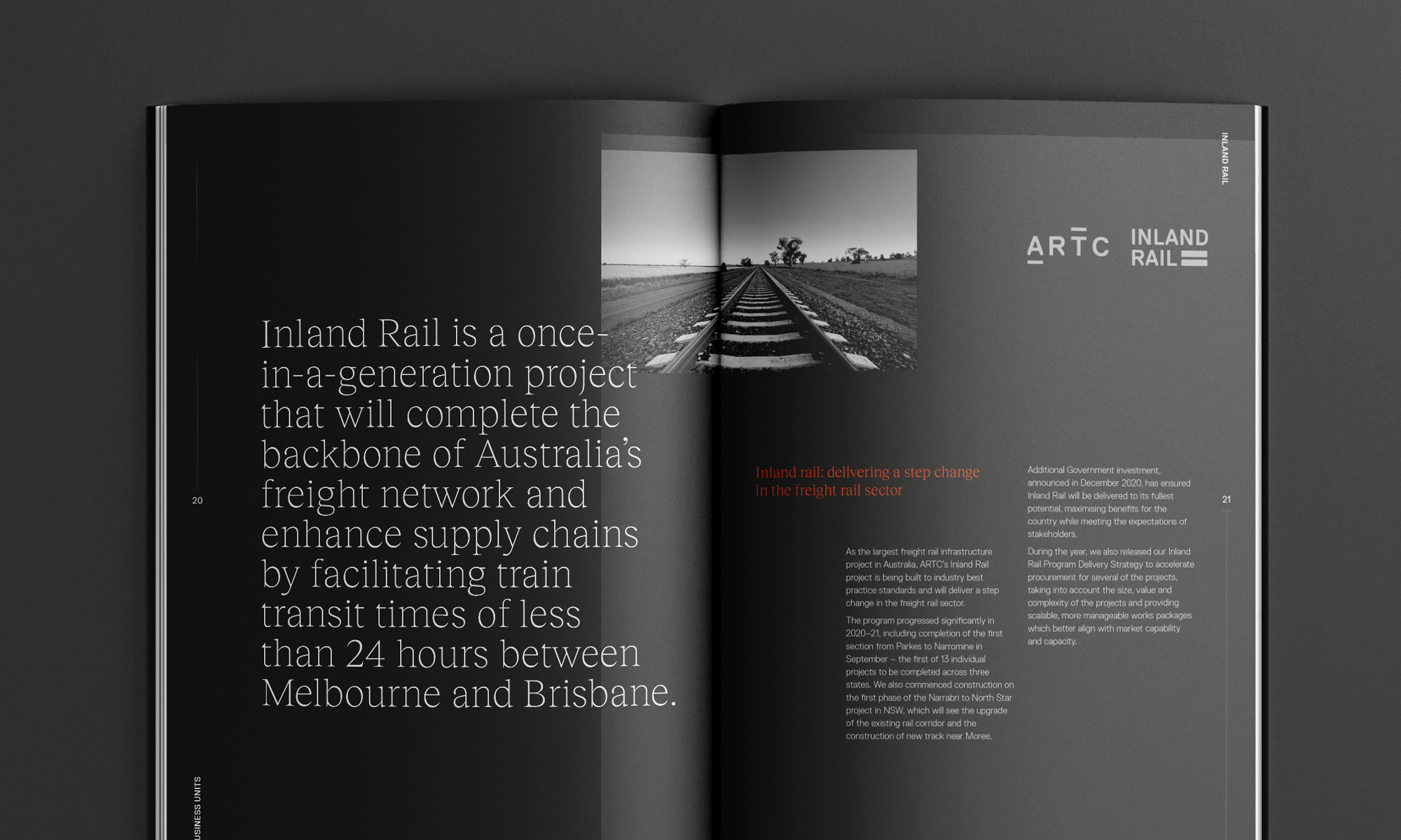 澳大利亚铁路公司(ARTC)画册设计