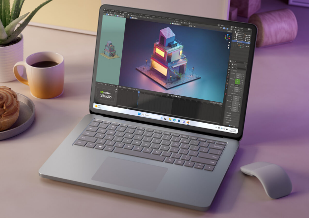 NVIDIA Studio 系列产品新增 RTX 助力的 Microsoft Surface Laptop Studio 2