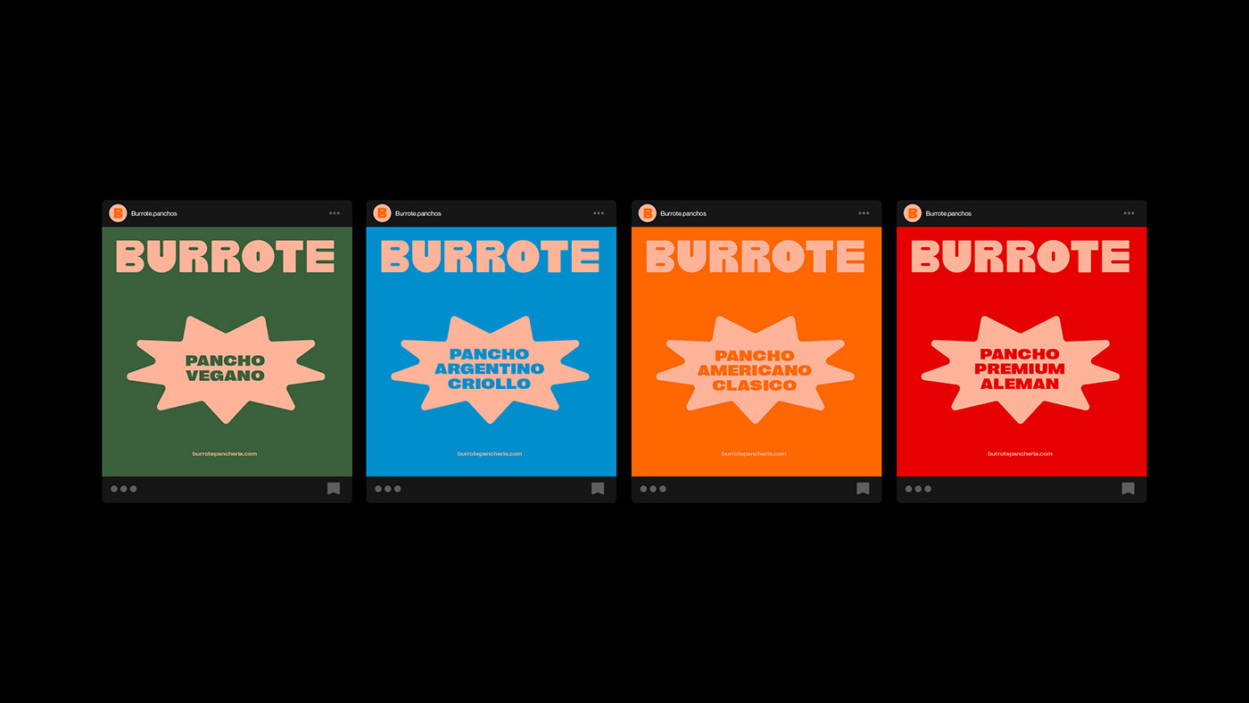 Burrote热狗快餐店视觉形象设计