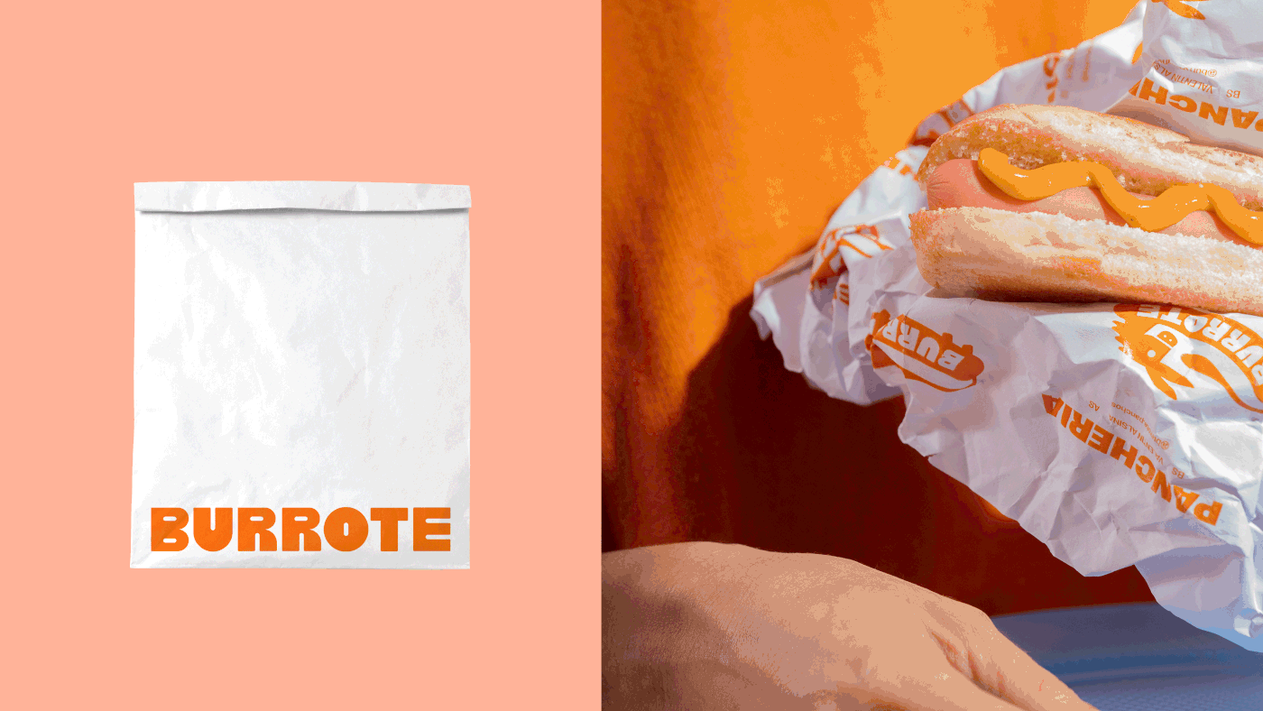 Burrote热狗快餐店视觉形象设计