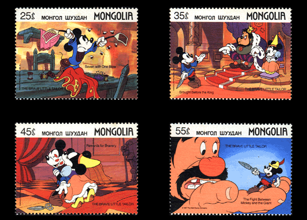 一组国外的动漫题材邮票设计欣赏