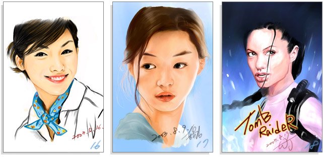 韩国WEBJONG人物肖像插画