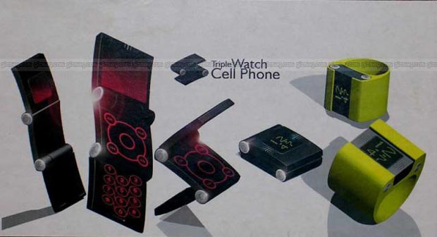 三面折叠手表手机(Triple Watch Cellphone)
