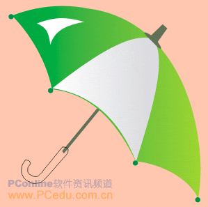 CorelDraw绘制一把雨伞