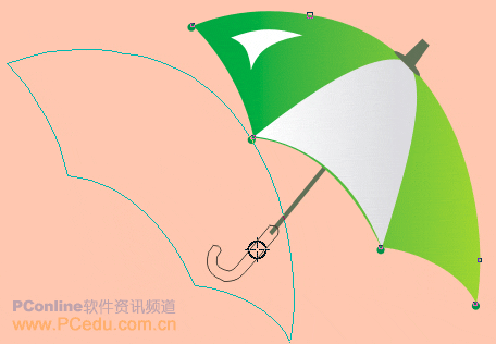 CorelDraw绘制一把雨伞