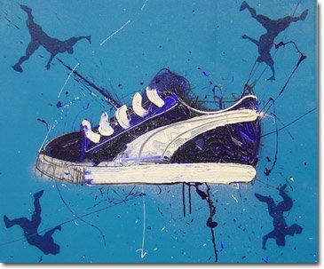 英国时尚插画家davewhite鞋的艺术作品
