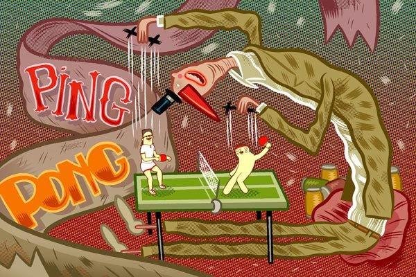 Ping-Pong Remix关于乒乓的插画(二)