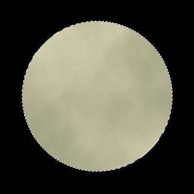 Photoshop绘制一轮逼真的月亮