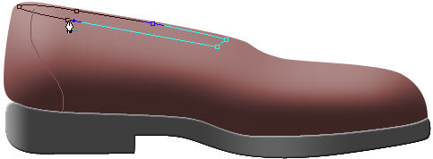 PS路径工具绘制皮鞋