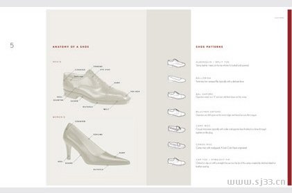 国外鞋的样本画册设计