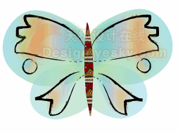 Illustrator绘制漂亮的矢量蝴蝶