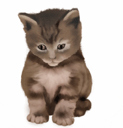 Photoshop鼠绘教程：可爱的小猫