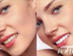 PhotoshopCS3:為美女美白牙齒