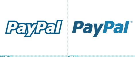 在线支付提供商PayPal更换标识