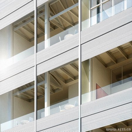 日本著名设计师Shigeru Ban的金属百叶窗大厦