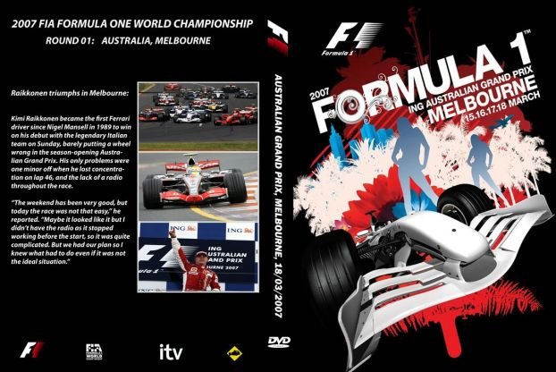 F1 2007赛季DVD封面设计