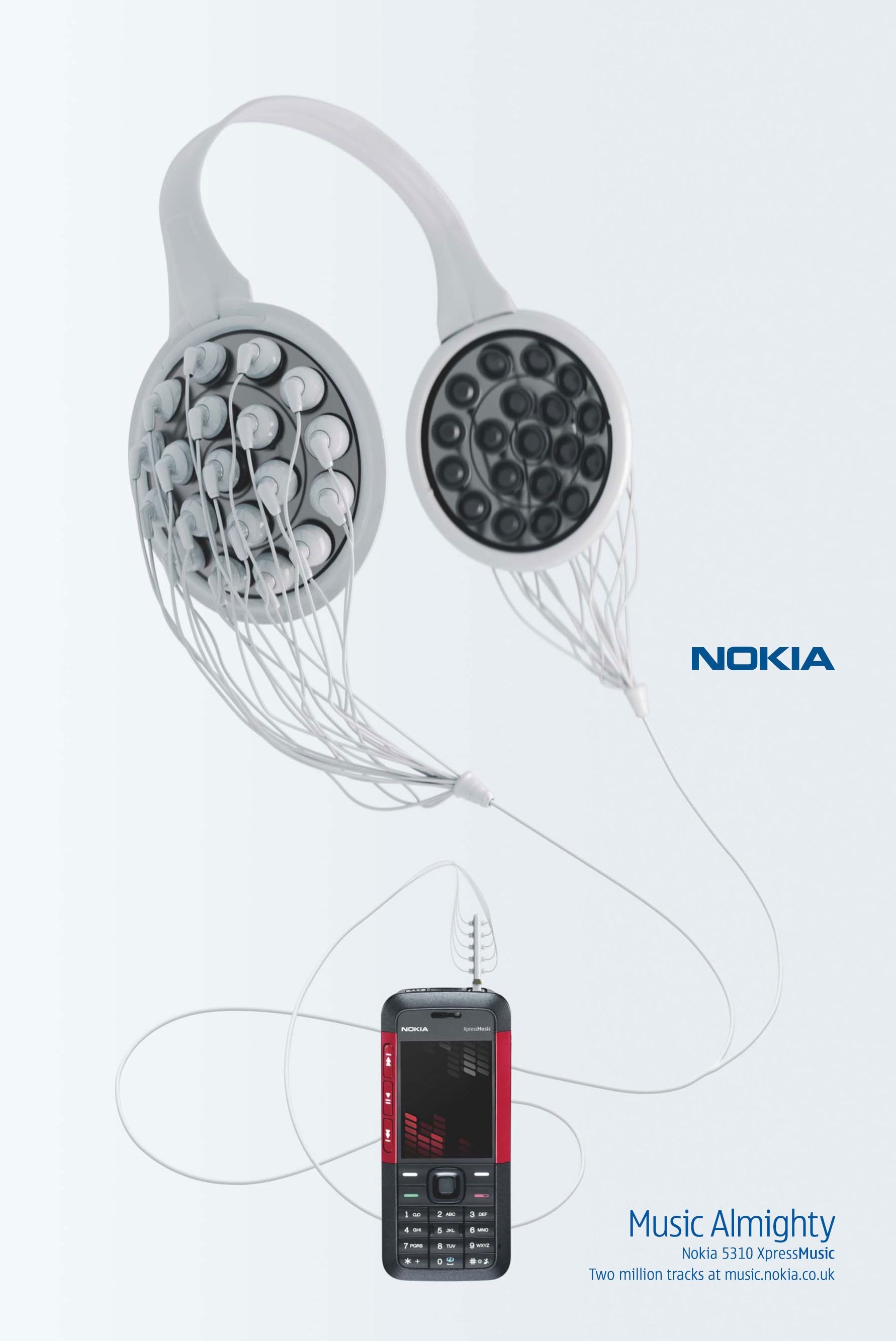 NOKIA音乐手机平面广告设计