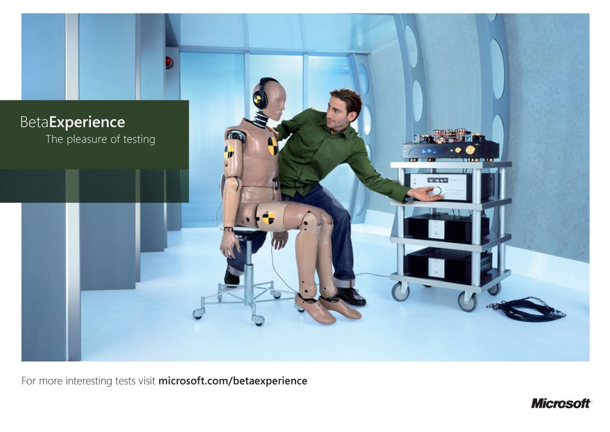 微软Beta Experience体验计划平面广告设计