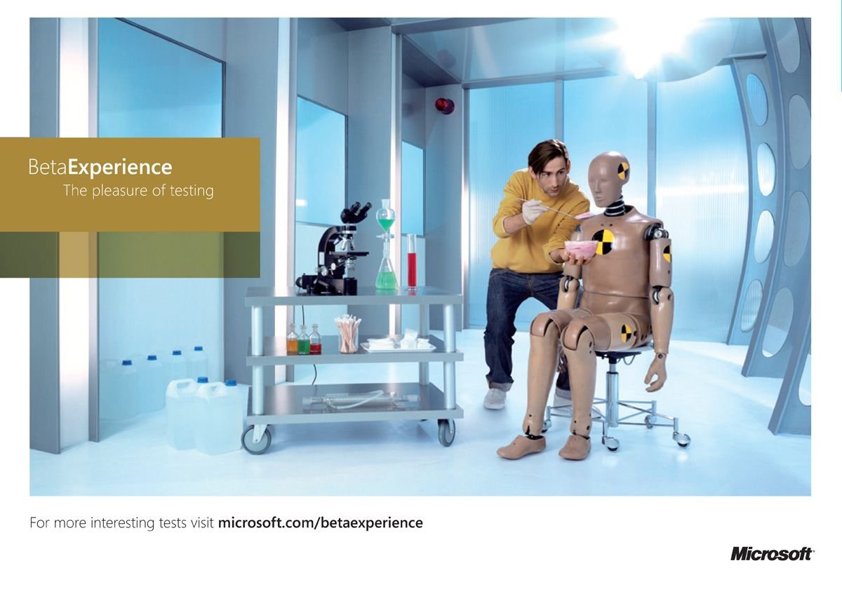 微软Beta Experience体验计划平面广告设计