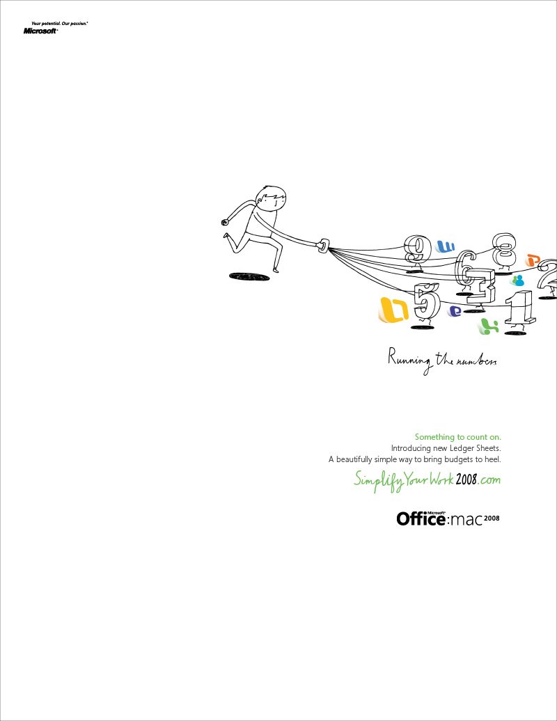 Microsoft Office for Mac 2008平面广告欣赏